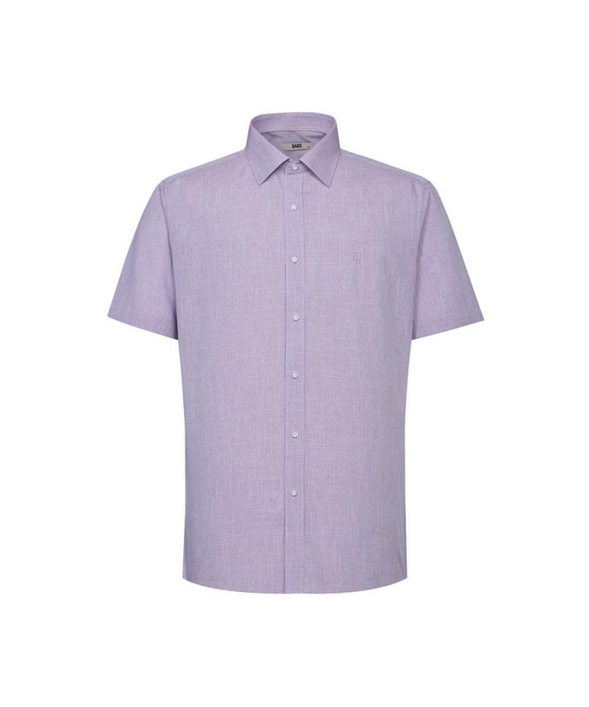 닥스셔츠(DAKS SHIRTS) 노케어 폴리혼방 솔리드패턴 반팔셔츠 레귤러핏_DLS1SHDS130R1
