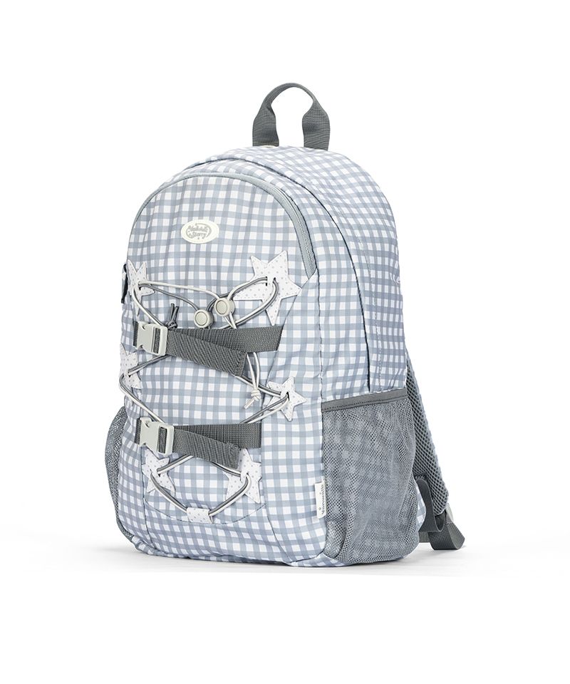 MUSINSA | VANWALK Sporty String Backpack [Check Gray]