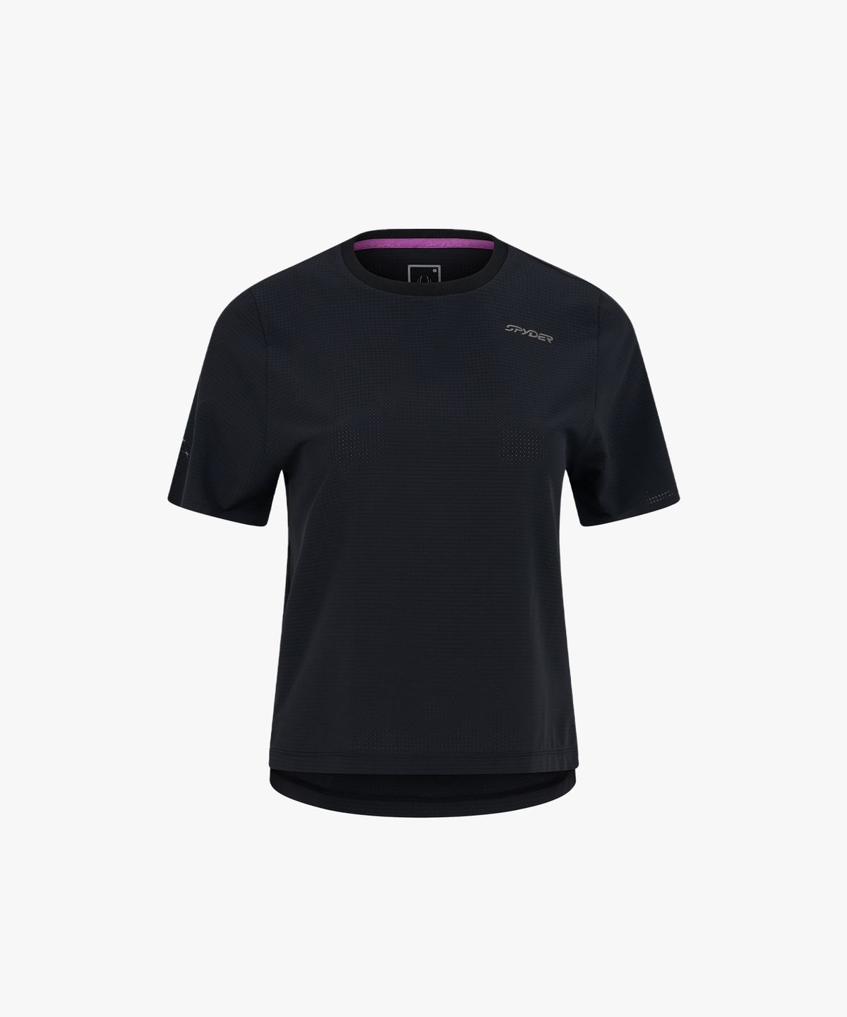 스파이더(SPYDER) 여성 러닝 AIRDOT 프리 핏 반팔 티셔츠 SPLMCNRS282WBLK