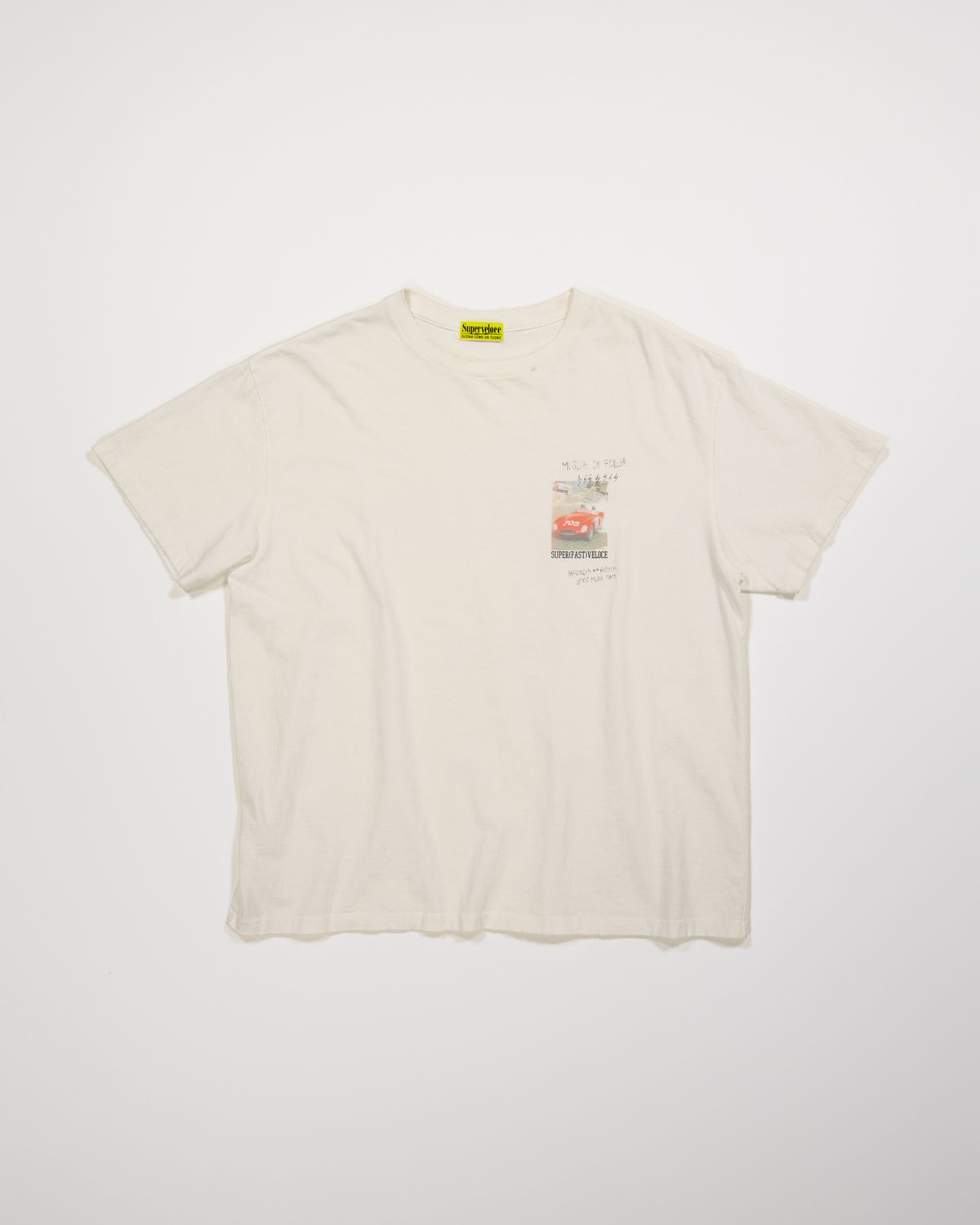 슈퍼벨로체(SUPERVELOCE) Miglia Legend Series T-shirt Off-white