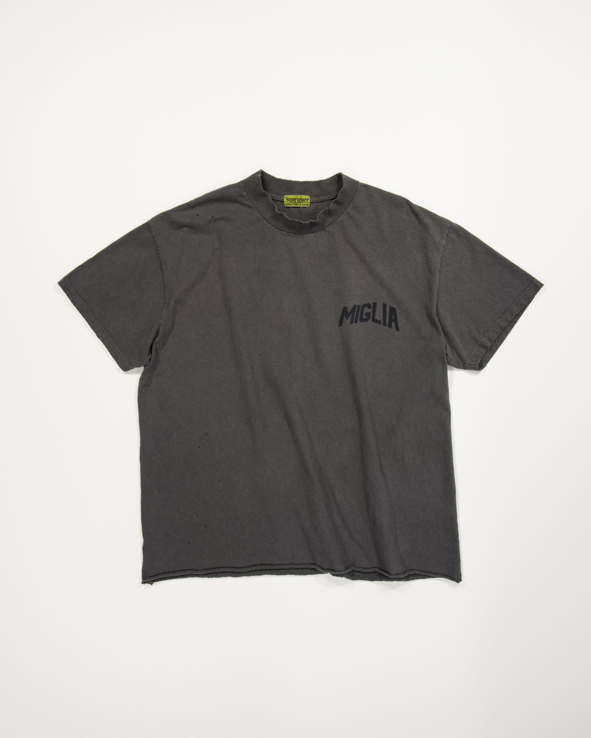 슈퍼벨로체(SUPERVELOCE) Miglia Signature Crop T-shirt Charcoal