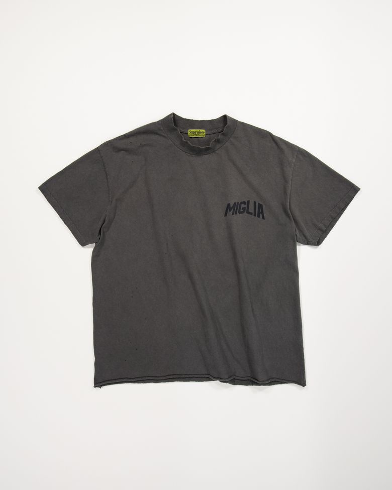 Miglia Signature Crop T-shirt Charcoal