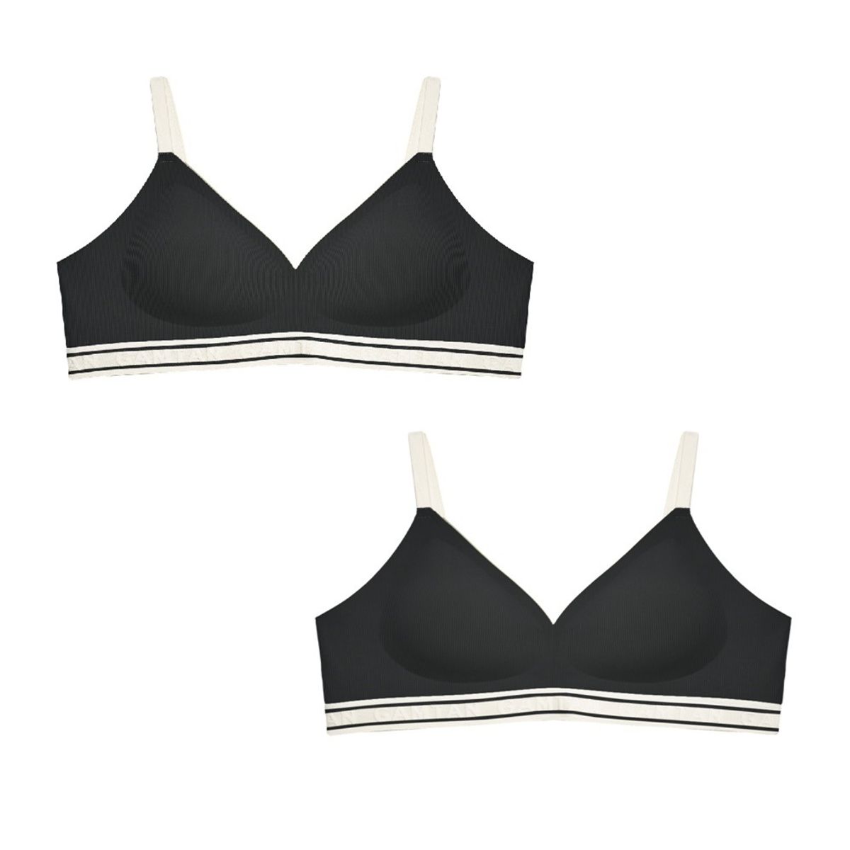 감탄(GAMTAN) 아웃밴드 후크형 브라 2PACK
