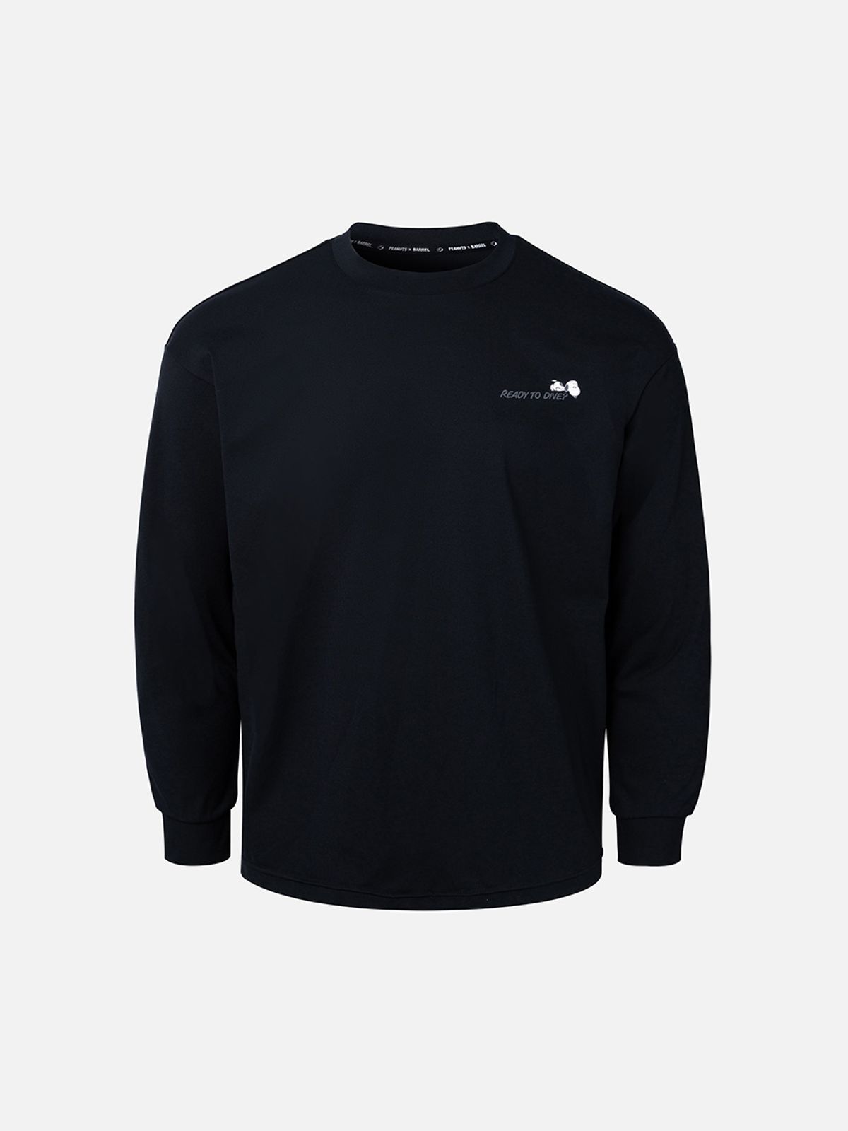 배럴(BARREL) PNTS 맨 스누피 루즈핏 래쉬가드 블랙 (B6SMWRG151BLK)