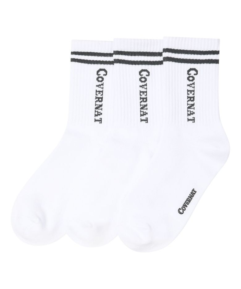 [3PACK]워드마크 양말 패키지 화이트 CK2602SKS1WH