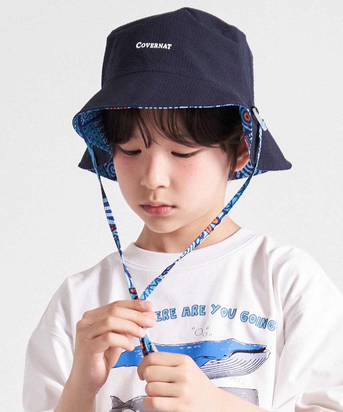 커버낫 키즈(COVERNAT KIDS) HOT SUMMER 버킷햇 블루 CK2602CAS3BL
