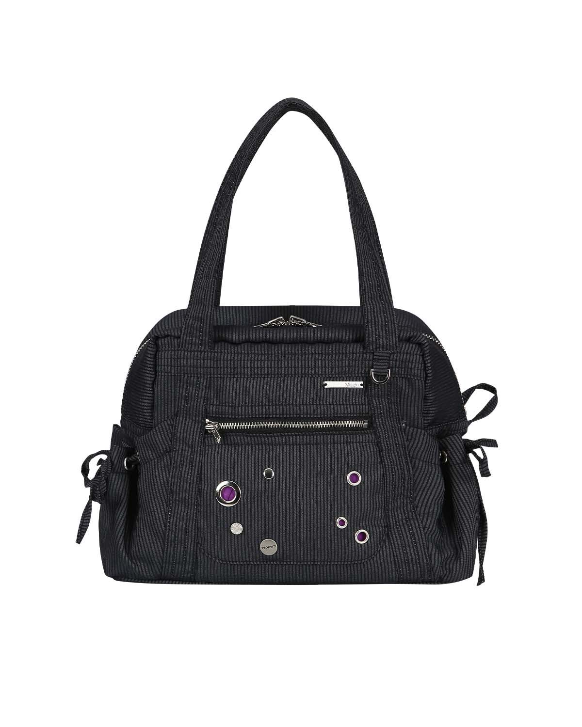 여밈(YEOMIM) [×미세키서울] easy carry bag (navy stripe)