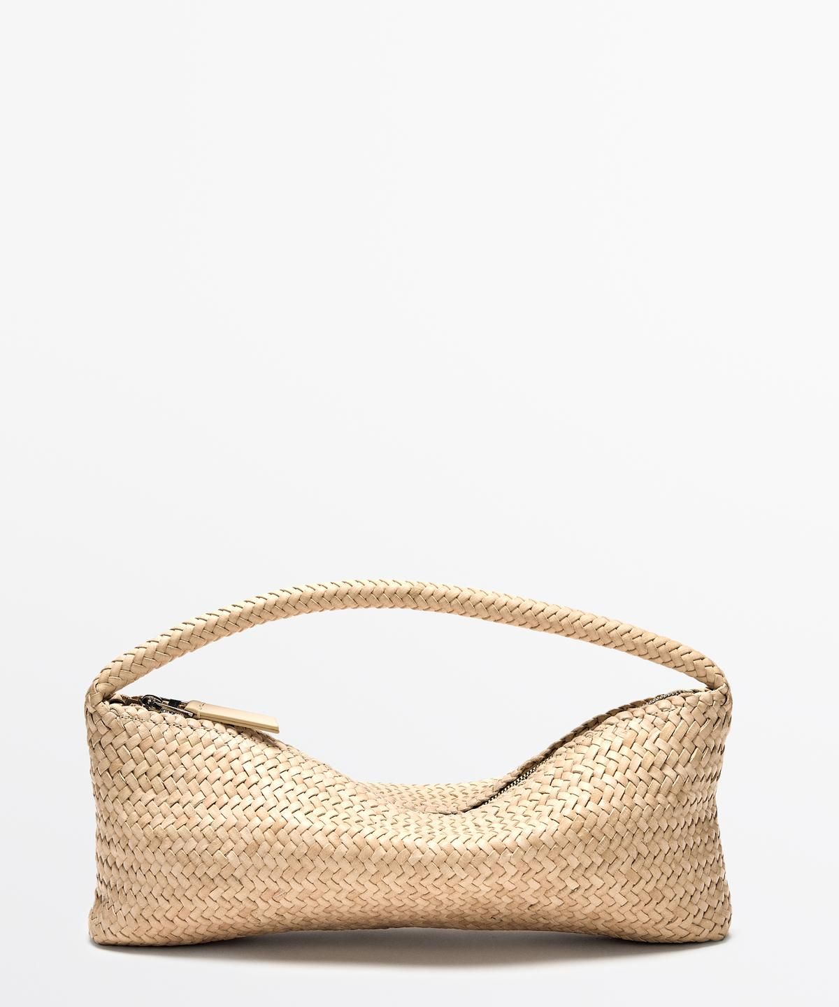 마시모두띠(MASSIMO DUTTI) 나파 가죽 위빙 백