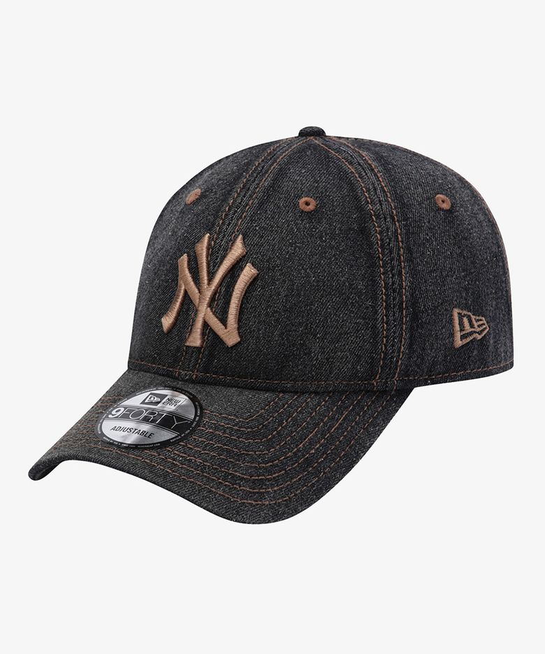 MLB 뉴욕 양키스 데님 언스트럭쳐 볼캡 데님 블랙