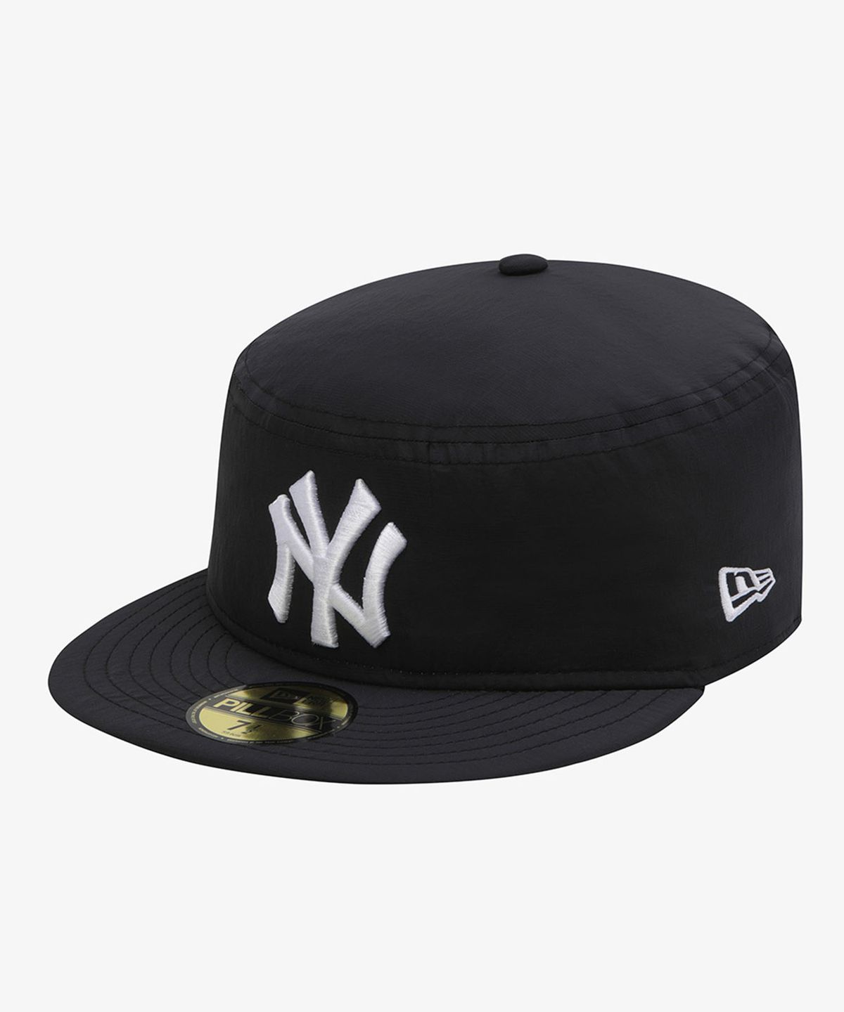 뉴에라(NEW ERA) MLB 뉴욕 양키스 나일론 메탈 필박스 피티드캡 블랙