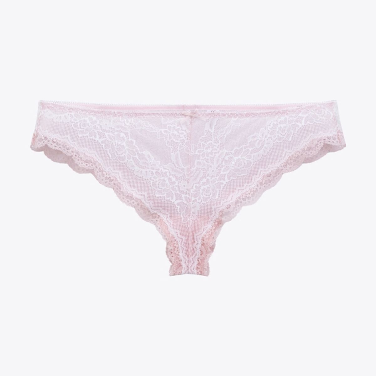 섹시쿠키(SEXY COOKIE) 러블리 투톤 레이스 치키 팬티_피치