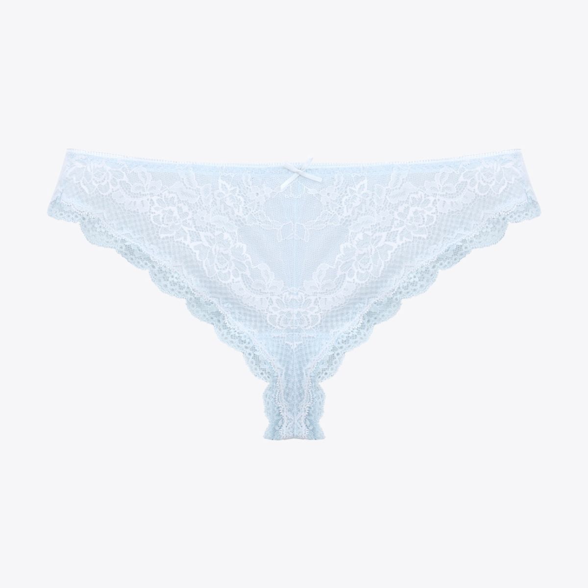 섹시쿠키(SEXY COOKIE) 러블리 투톤 레이스 치키 팬티_라이트블루