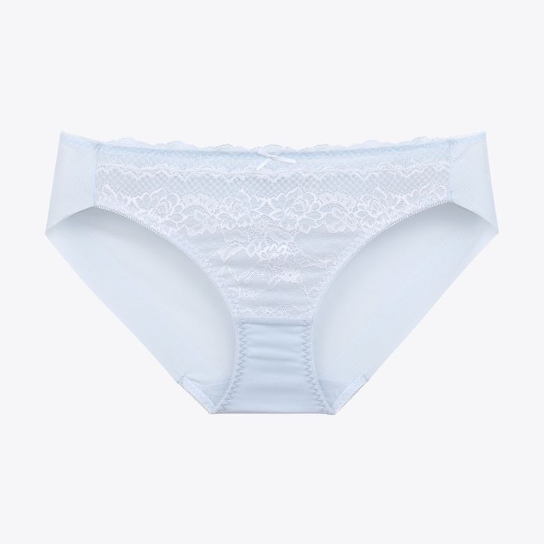 러블리 투톤 레이스 햄라인 팬티_라이트블루