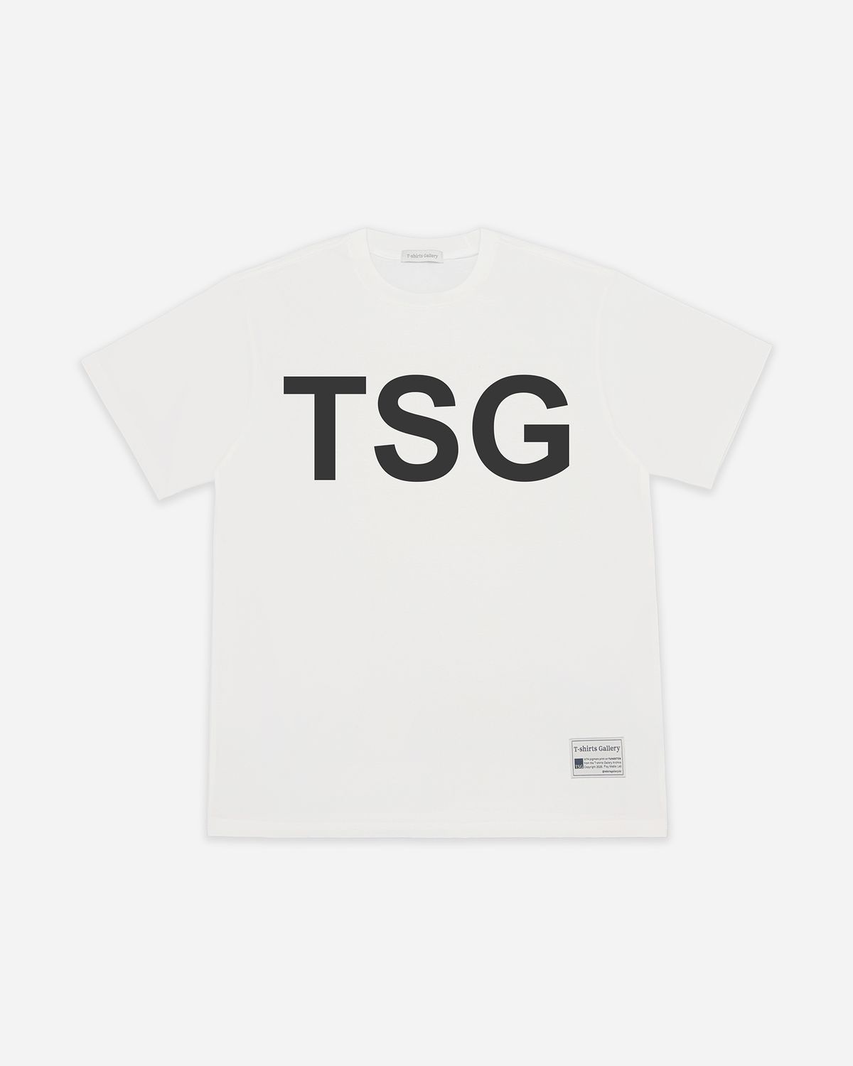 티셔츠 갤러리(TSHIRTS GALLERY) [14s BODY]  Basic Logo 반팔 티셔츠 - TSG Dark Gray