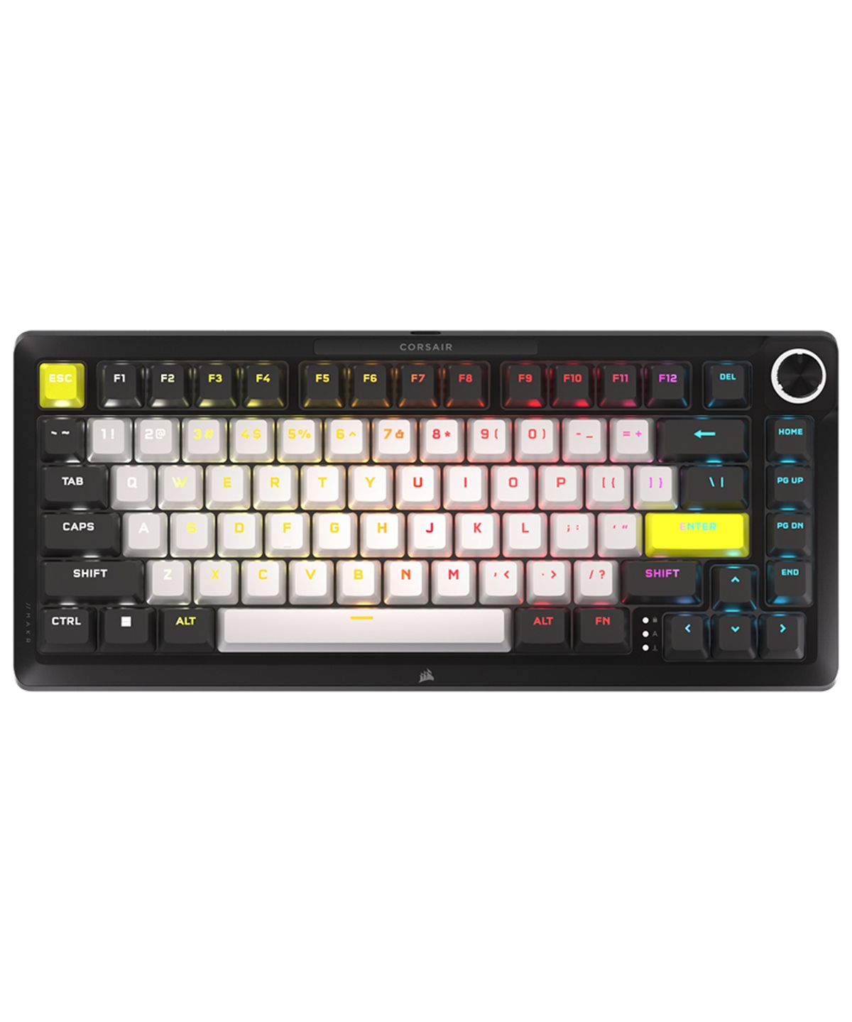 커세어(CORSAIR) MAKR 75 DIY 키트 베어본 핫스왑 게이밍 기계식 키보드 블랙 MLX 펄스축