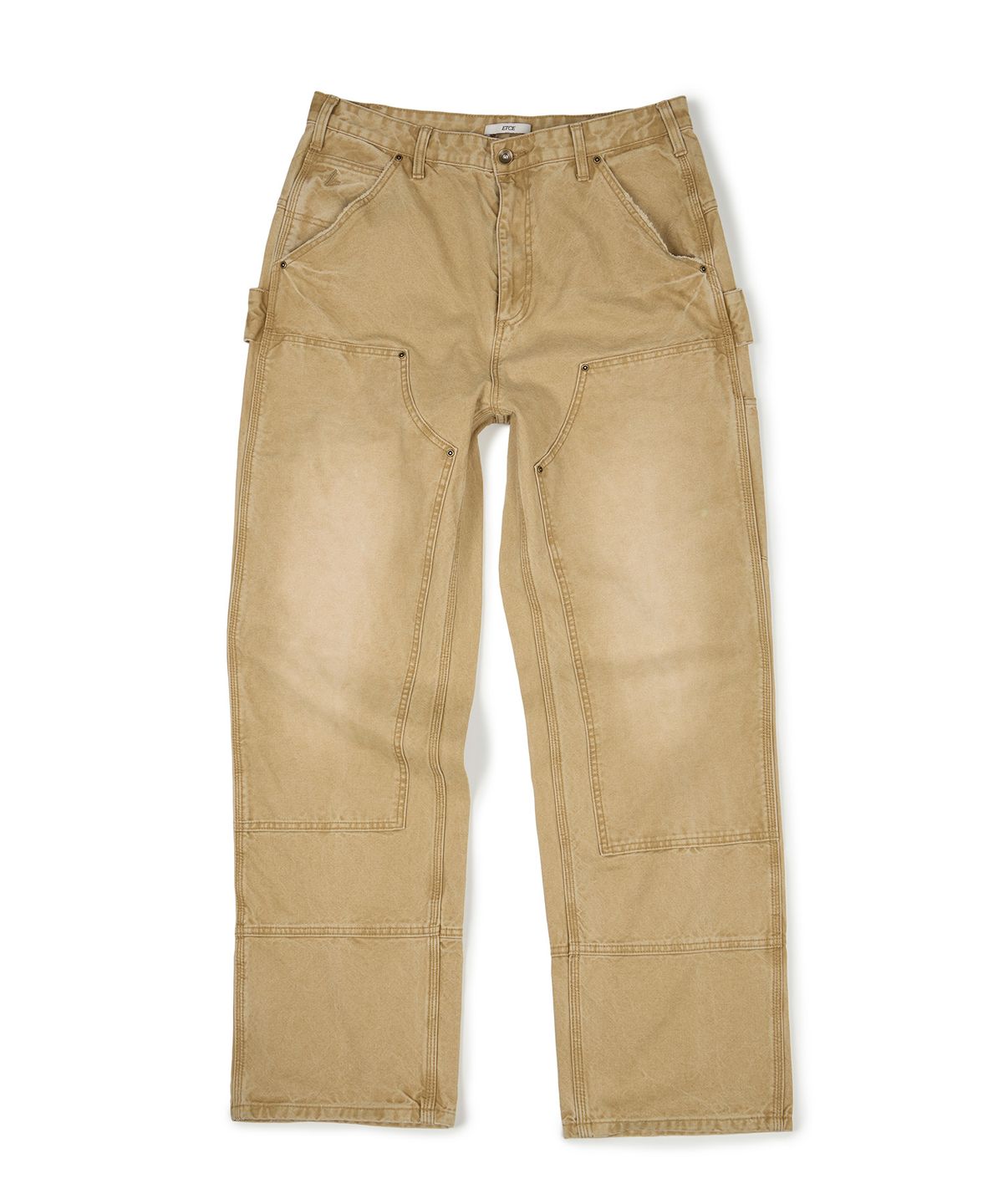 이티씨이(ETCE) DOUBLE KNEE CARPENTER PANTS (BEIGE)