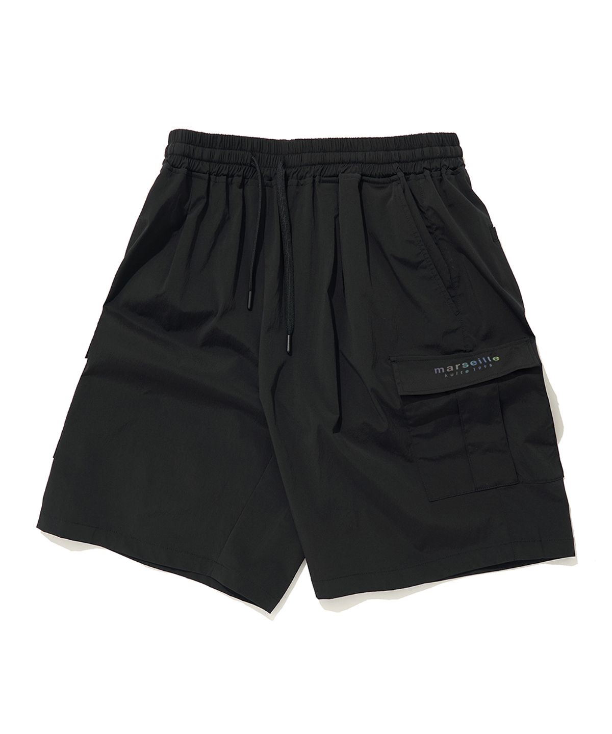 쿨트(KULTE) NYLON CARGO SHORT_BLACK