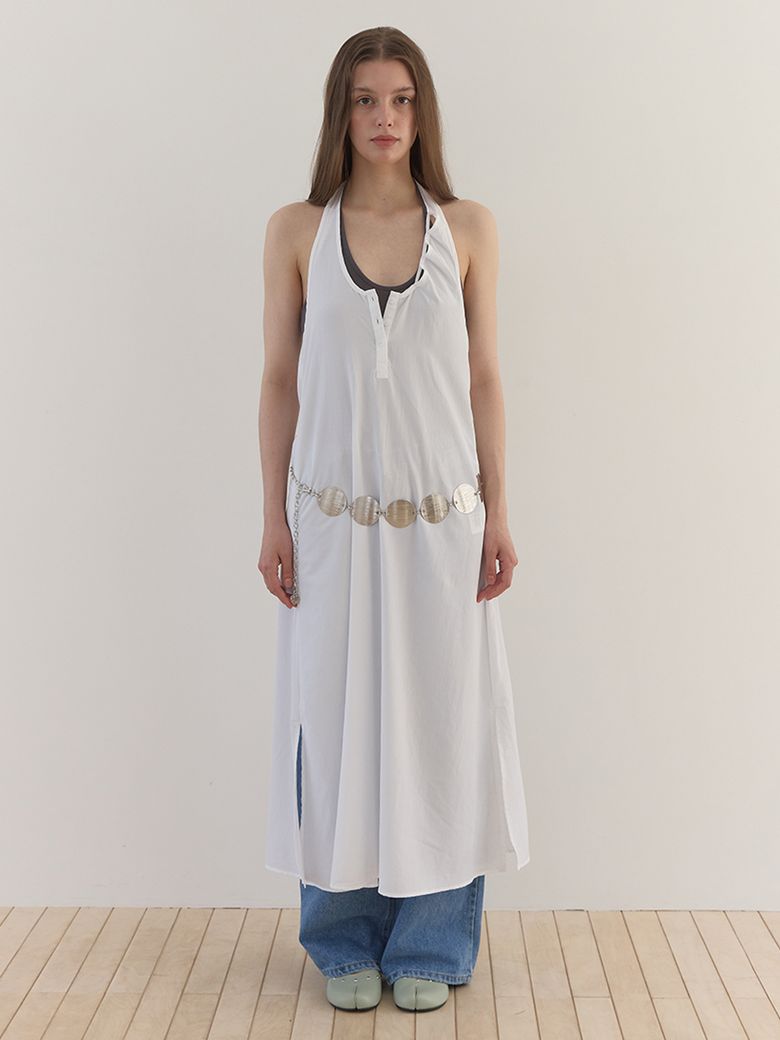 TUK HALTER ONE-PIECE (WHITE)