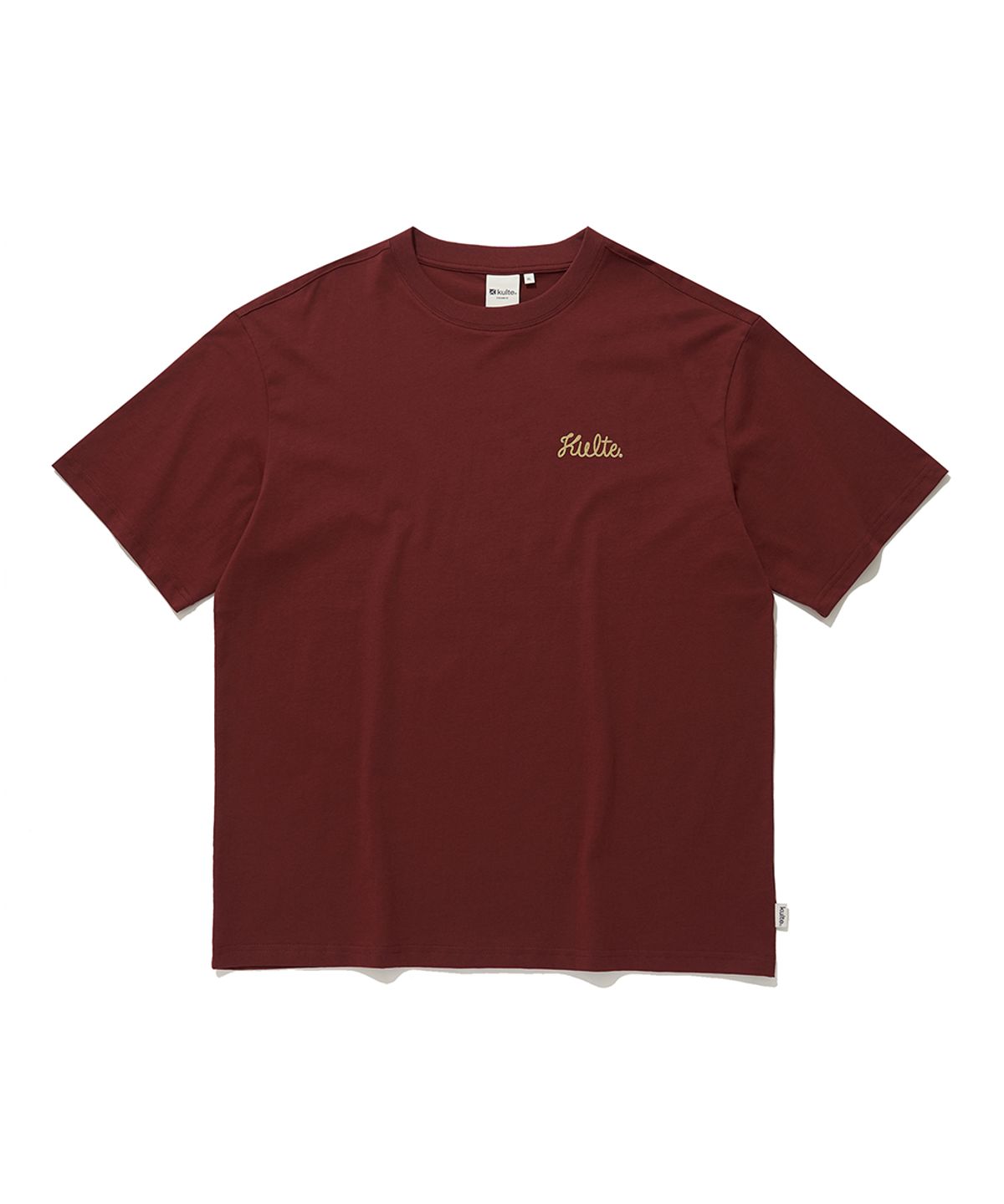 쿨트(KULTE) ROPE LOGO PRINT T-SHIRT_D.RED