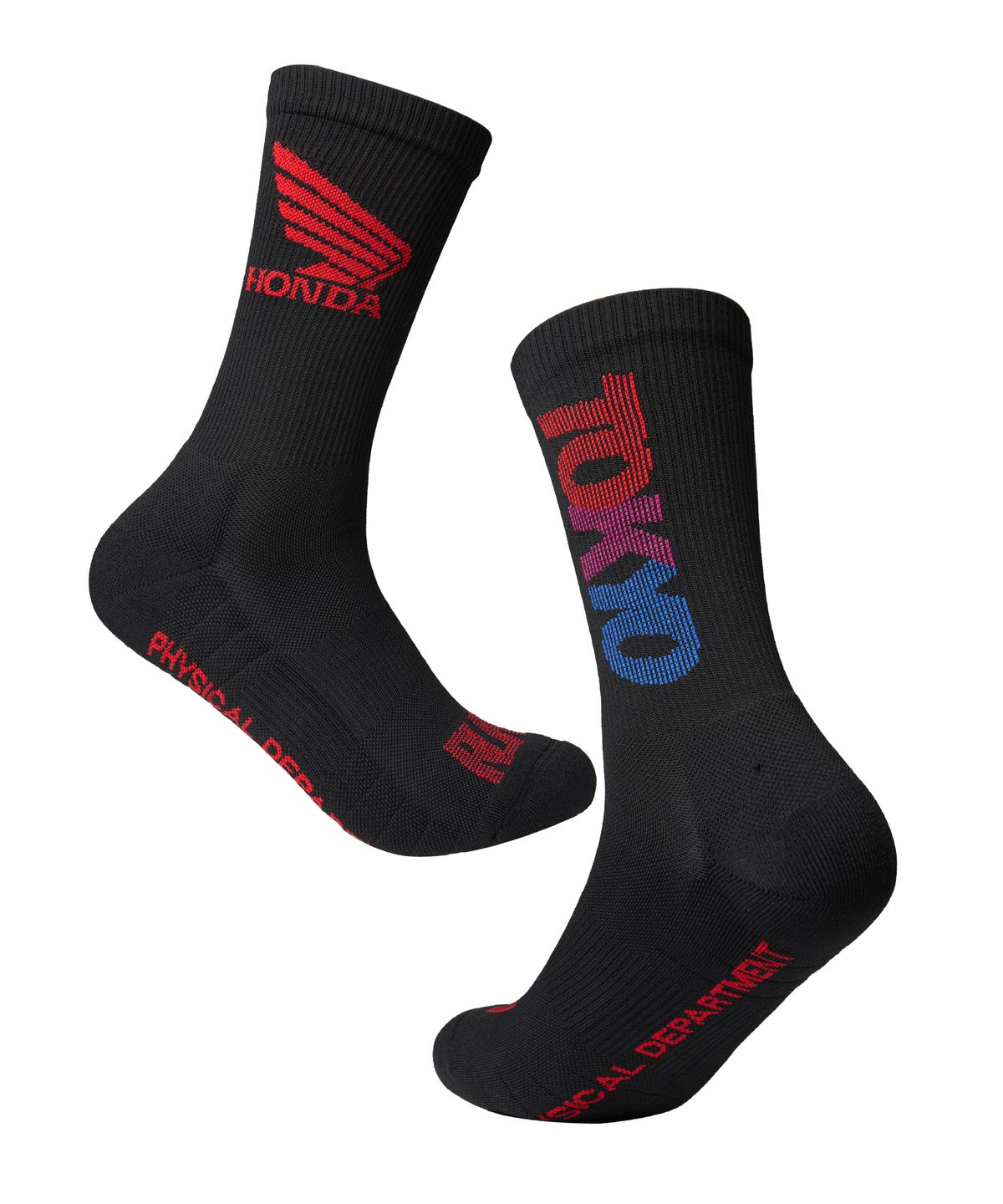 핍스 모터사이클(PHYPS MOTORCYCLE) Tokyo Motorcycle Running Socks Black