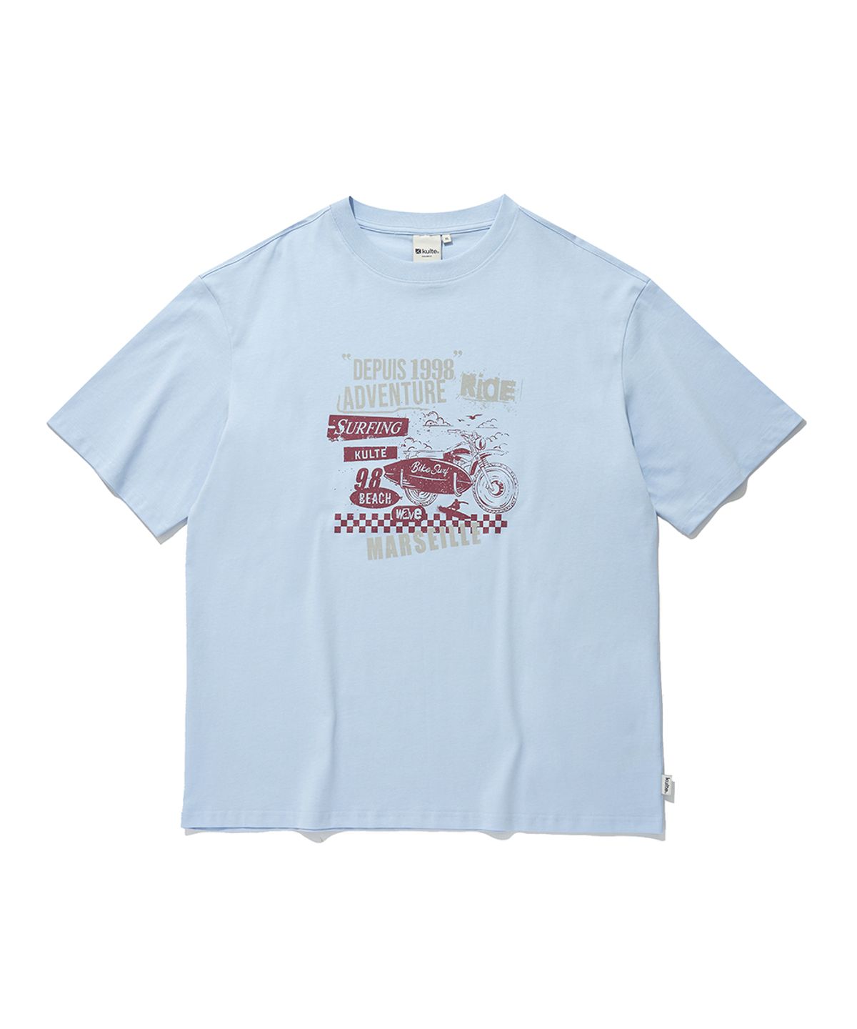 쿨트(KULTE) BIKE SURF T-SHIRT_L.BLUE