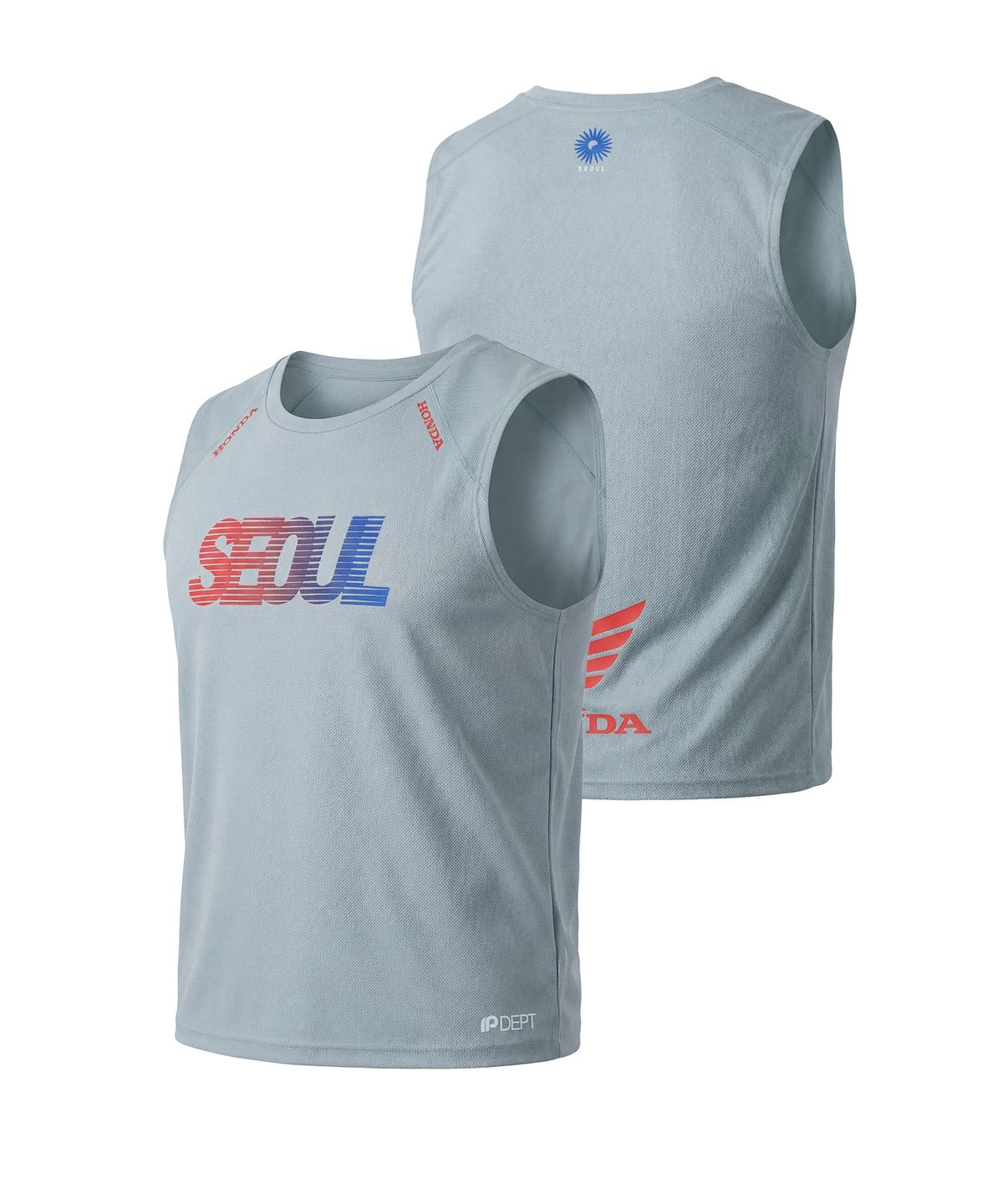 핍스 모터사이클(PHYPS MOTORCYCLE) Seoul Motorcycle Running Singlet Blue Gray