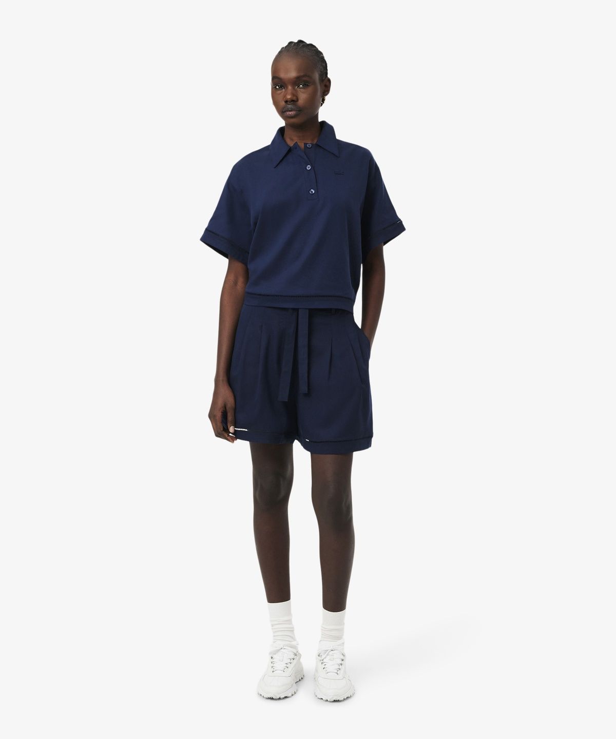 라코스테(LACOSTE) 여성 린넨 블렌디드 버뮤다 팬츠 FF1026-56G 166
