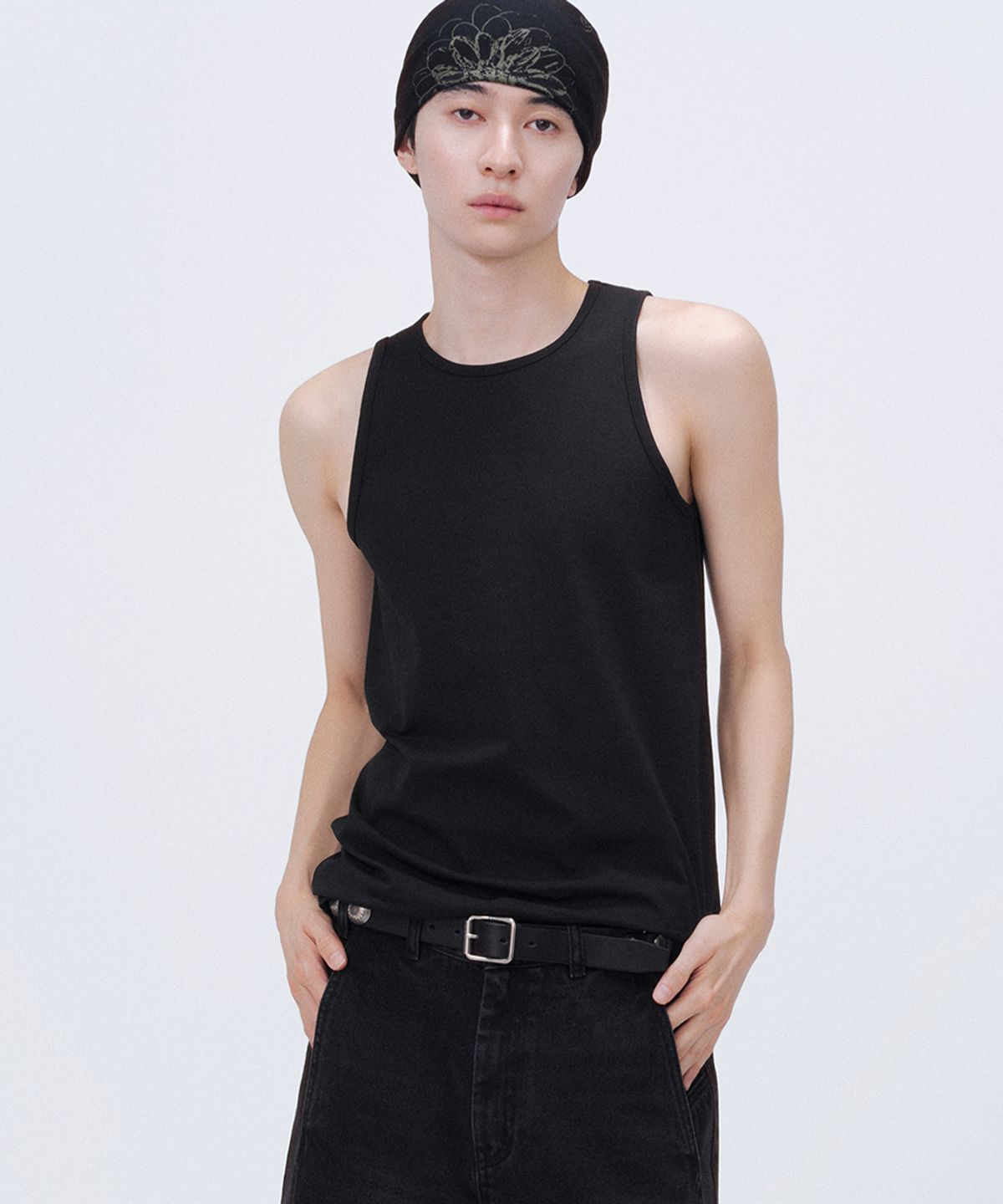 미세키서울 맨(MISEKISEOUL MEN) Basic layered sleeveless BLACK