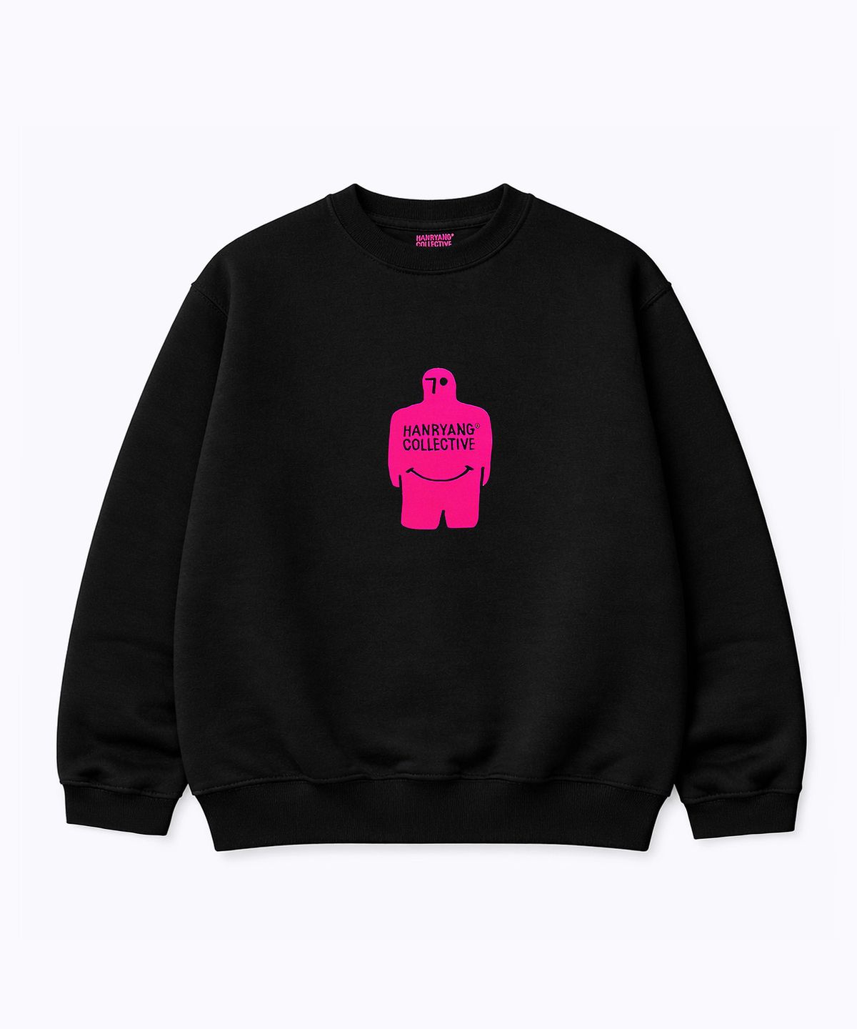 한량 컬렉티브(HANRYANG COLLECTIVE) HR L SYMBOL_P CREW SWEAT BLACK