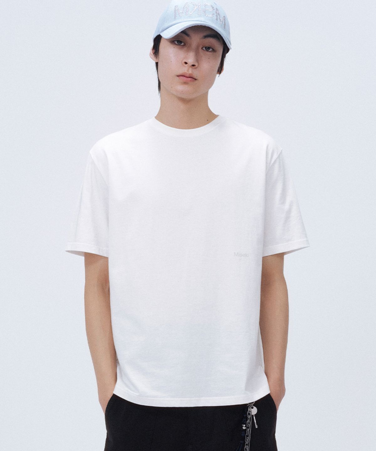 미세키서울 맨(MISEKISEOUL MEN) Yuyake graphic short sleeve WHITE