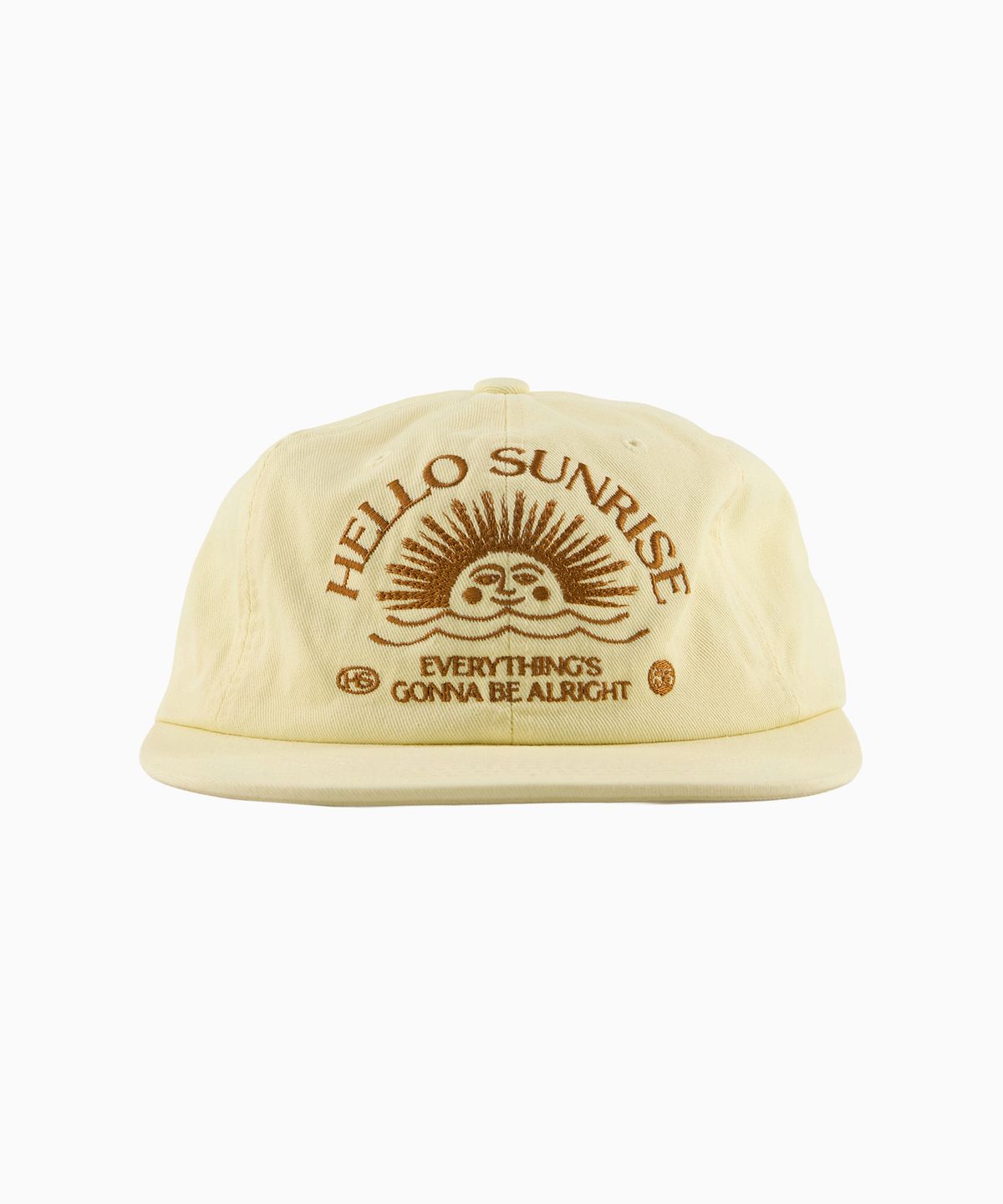 헬로 선라이즈(HELLO SUNRISE) Washed HS Arch Logo 6panel Cap_Light Yellow