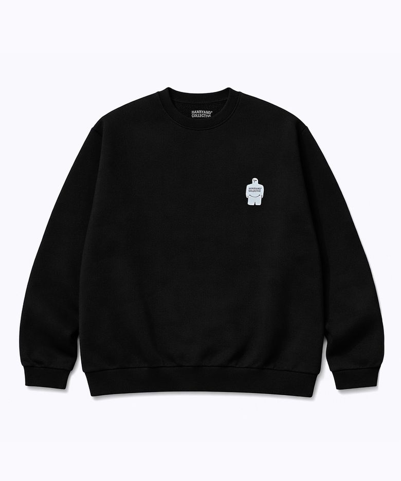 HR M SYMBOL_W CREW SWEAT BLACK