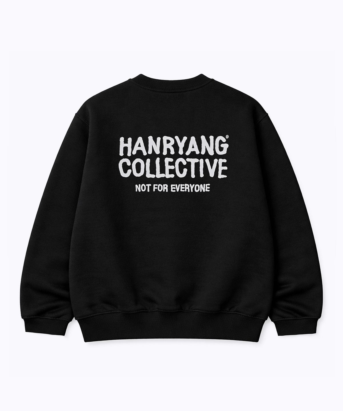 한량 컬렉티브(HANRYANG COLLECTIVE) HR S-LINE LOGO CREW SWEAT BLACK