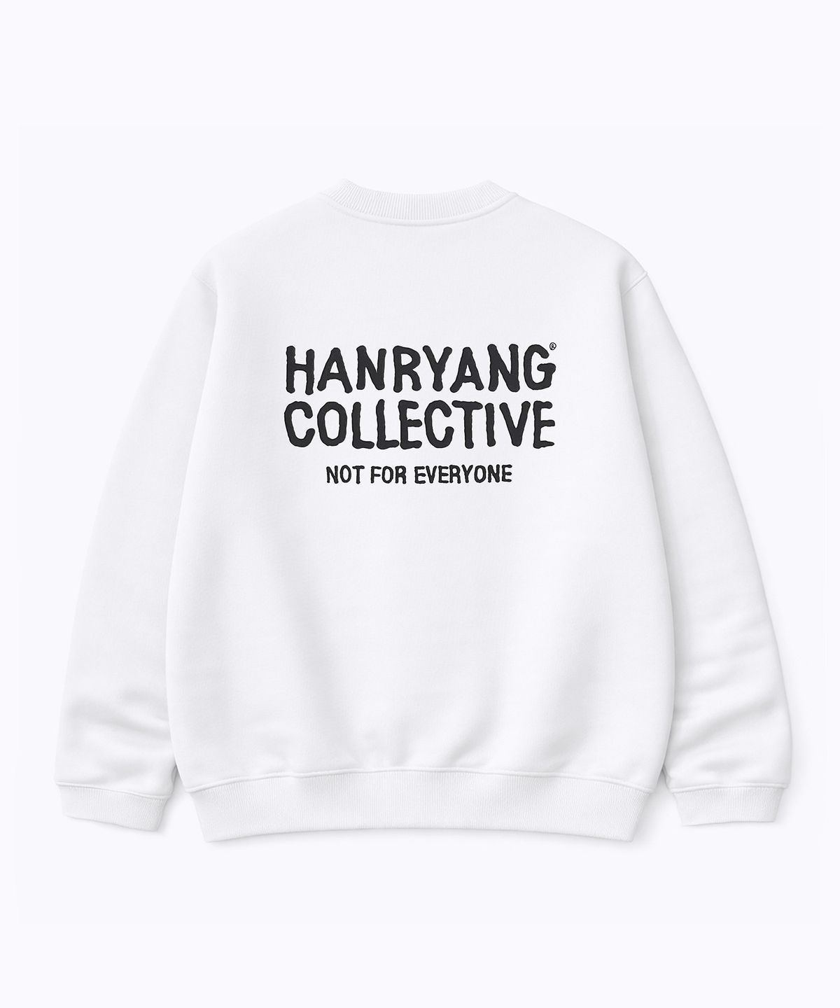 한량 컬렉티브(HANRYANG COLLECTIVE) HR S-LINE LOGO CREW SWEAT WHITE