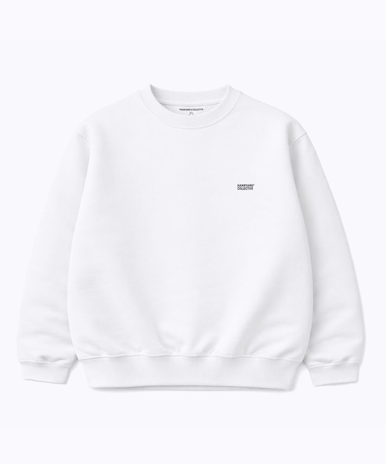HR S LOGO CREW SWEAT WHITE
