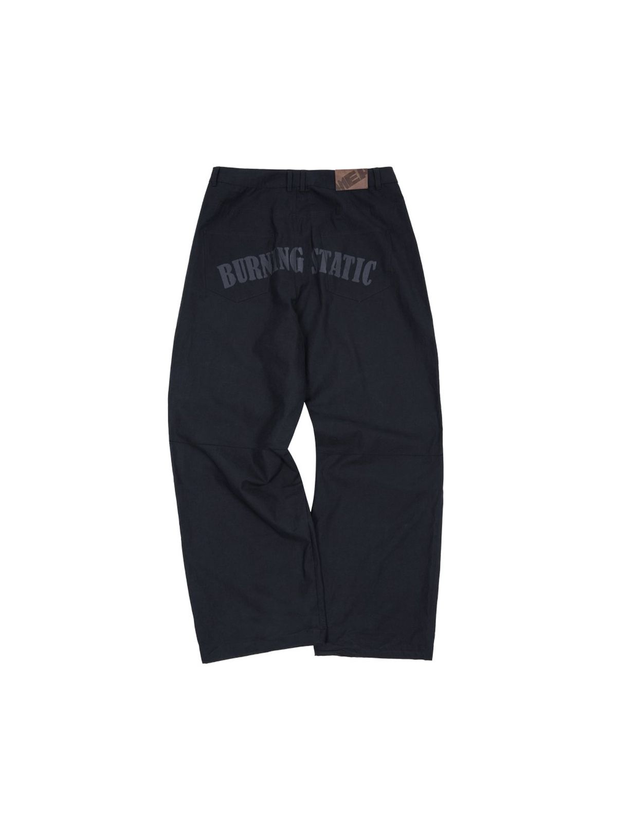 메아(MEA) STUDDED COTTON PANTS [BLACK]