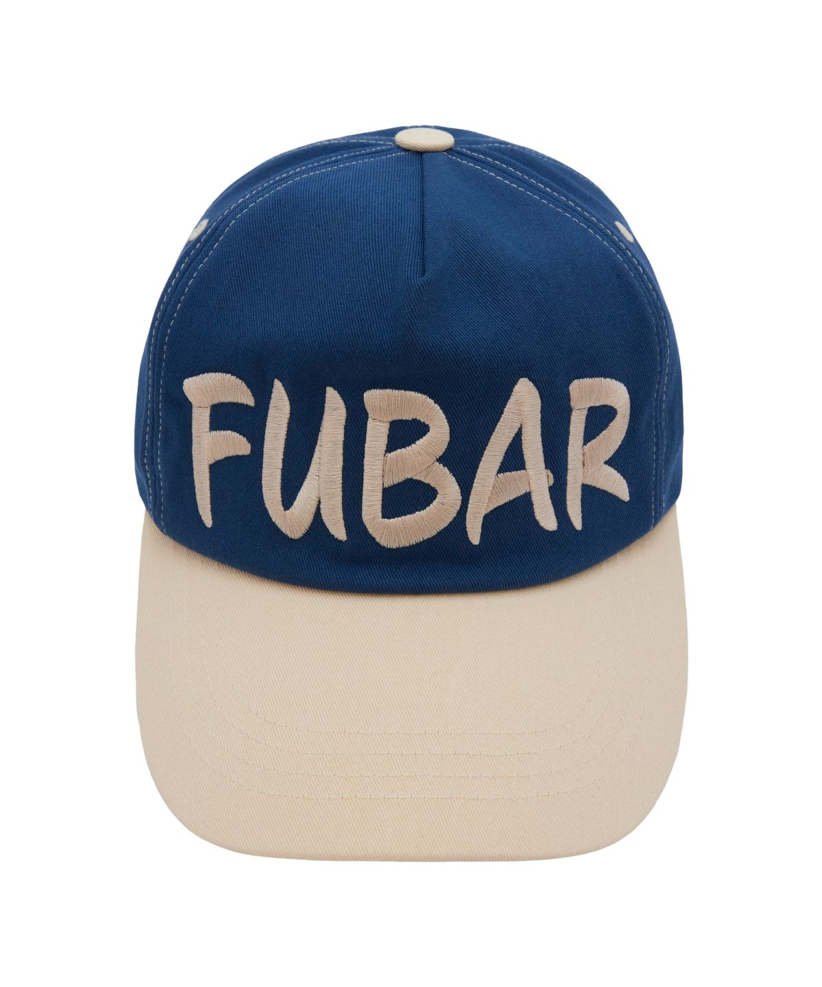 윤 애(YOON AE) FUBAR 5panel ball cap (Navy)