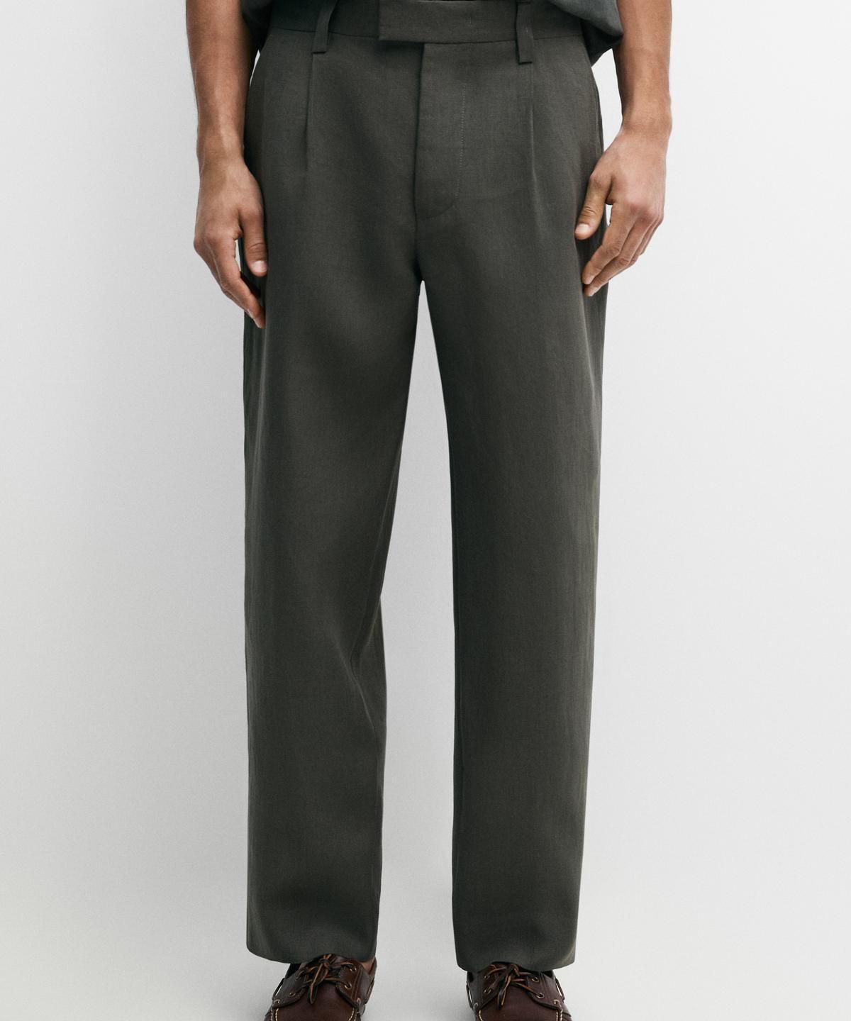 마시모두띠(MASSIMO DUTTI) 리넨 수트 팬츠