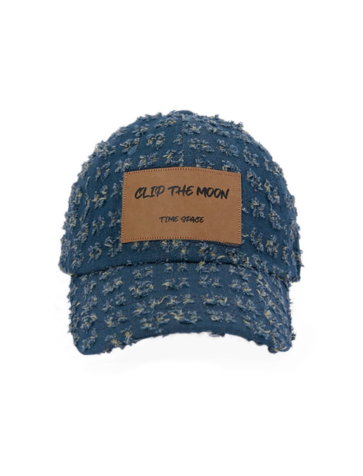 클립더문(CILP THE MOON) Paper Label Torn Washed Faded Blue