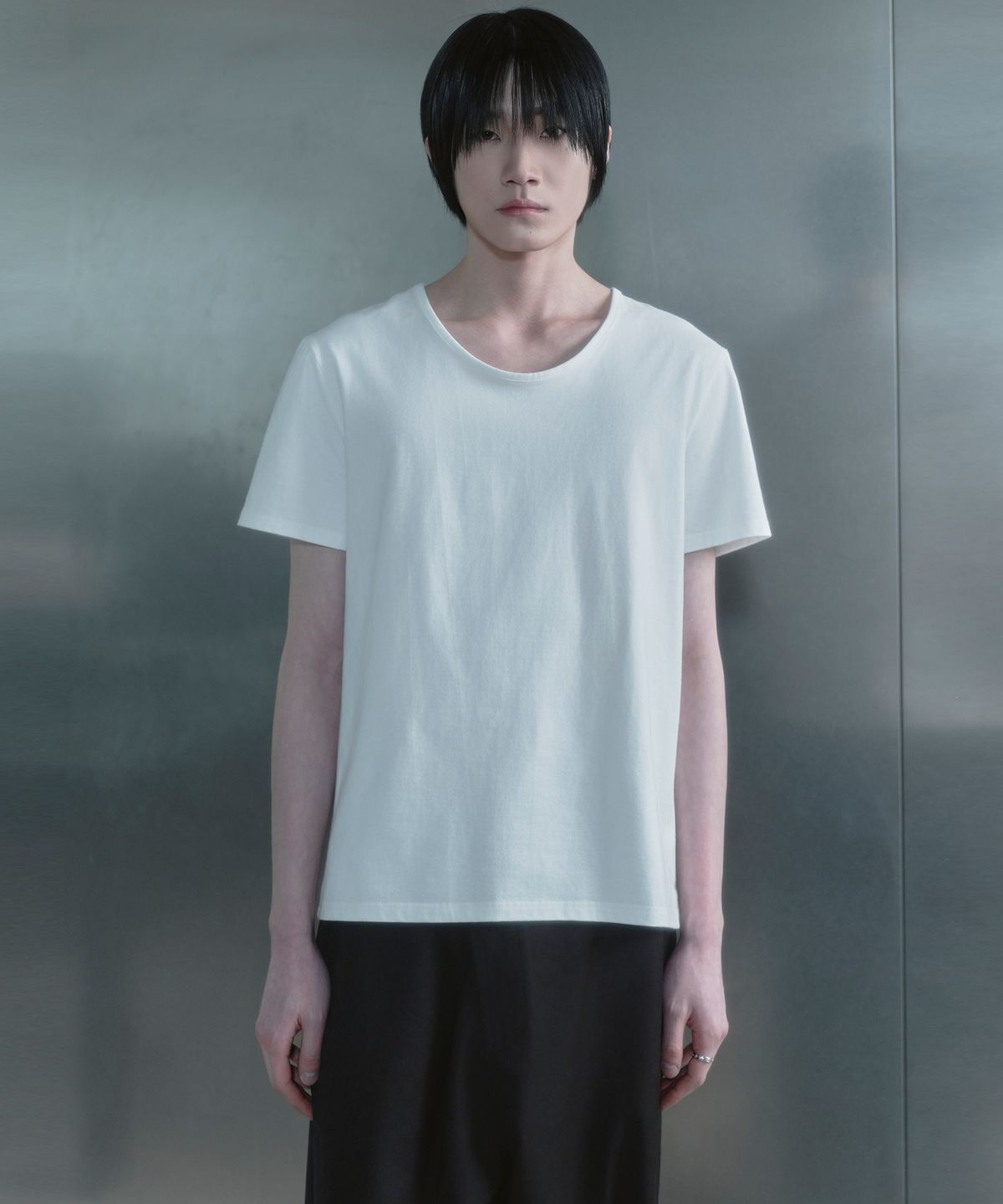 키류(KIRYU) U NECK T-SHIRT_WHITE