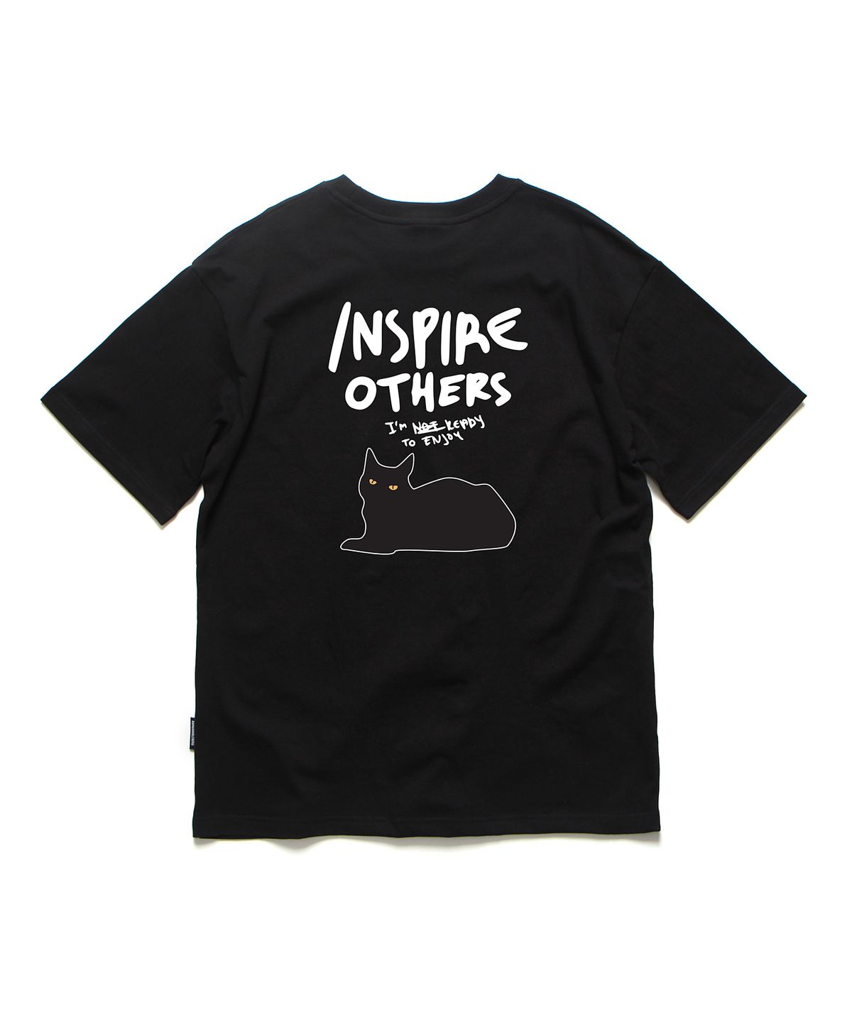 앱놀머씽(ABNORMALTHING) 인스파이어 오버핏 티셔츠 블랙 (INSPIRE T-SHIRT BLACK)