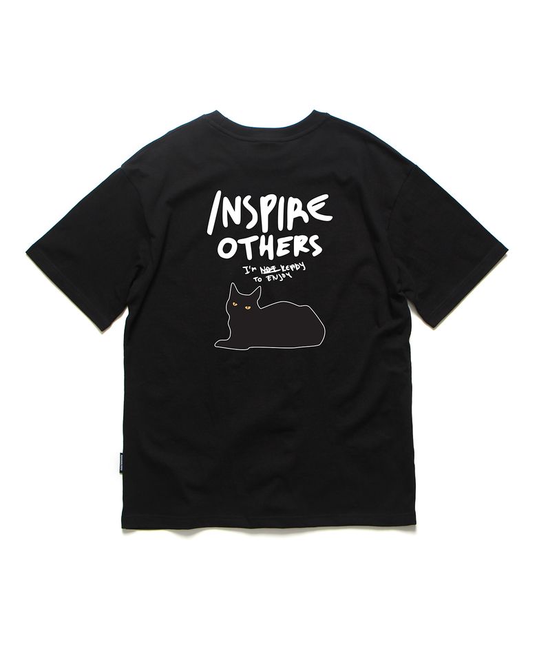 인스파이어 오버핏 티셔츠 블랙 (INSPIRE T-SHIRT BLACK)