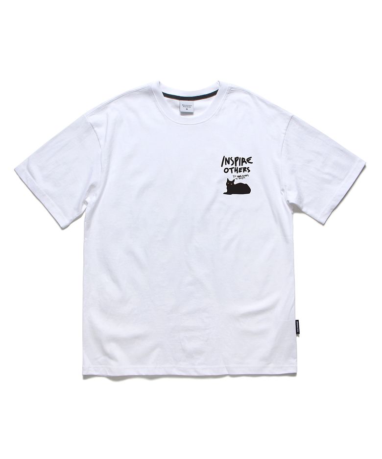 인스파이어 오버핏 티셔츠 화이트 (INSPIRE T-SHIRT WHITE)