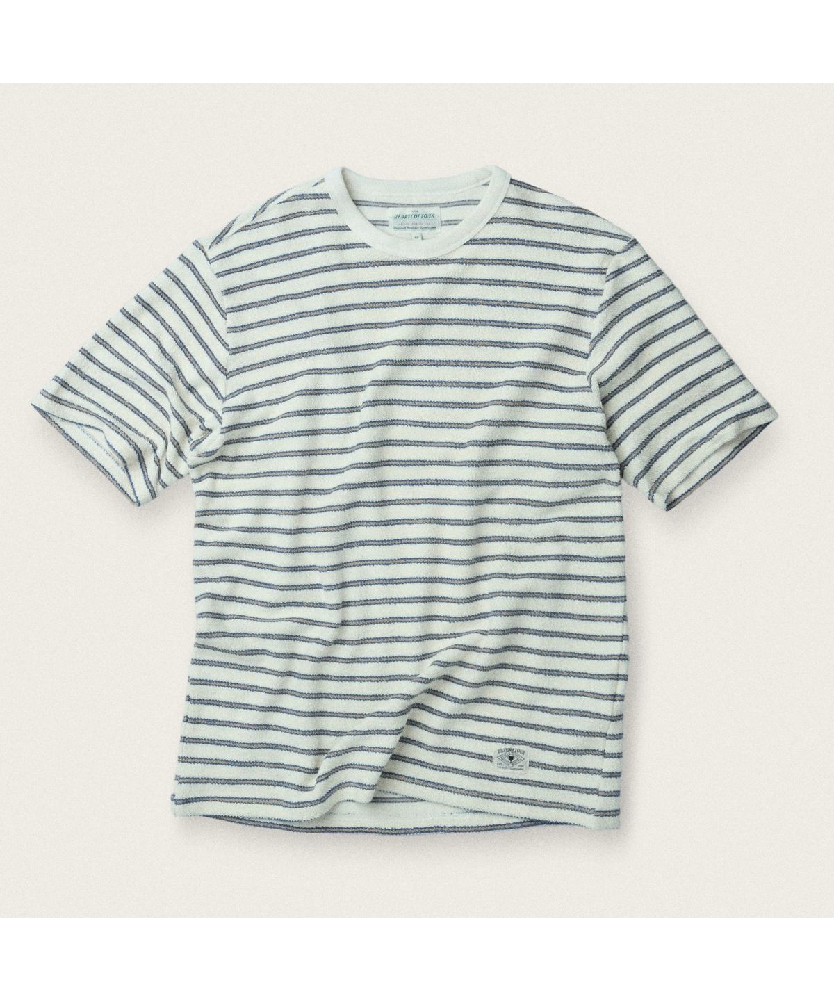 헨리코튼(HENRY COTTONS) [British Sporting Club] Stripe Short-Sleeves T-Shirt ABTAM26781BUX