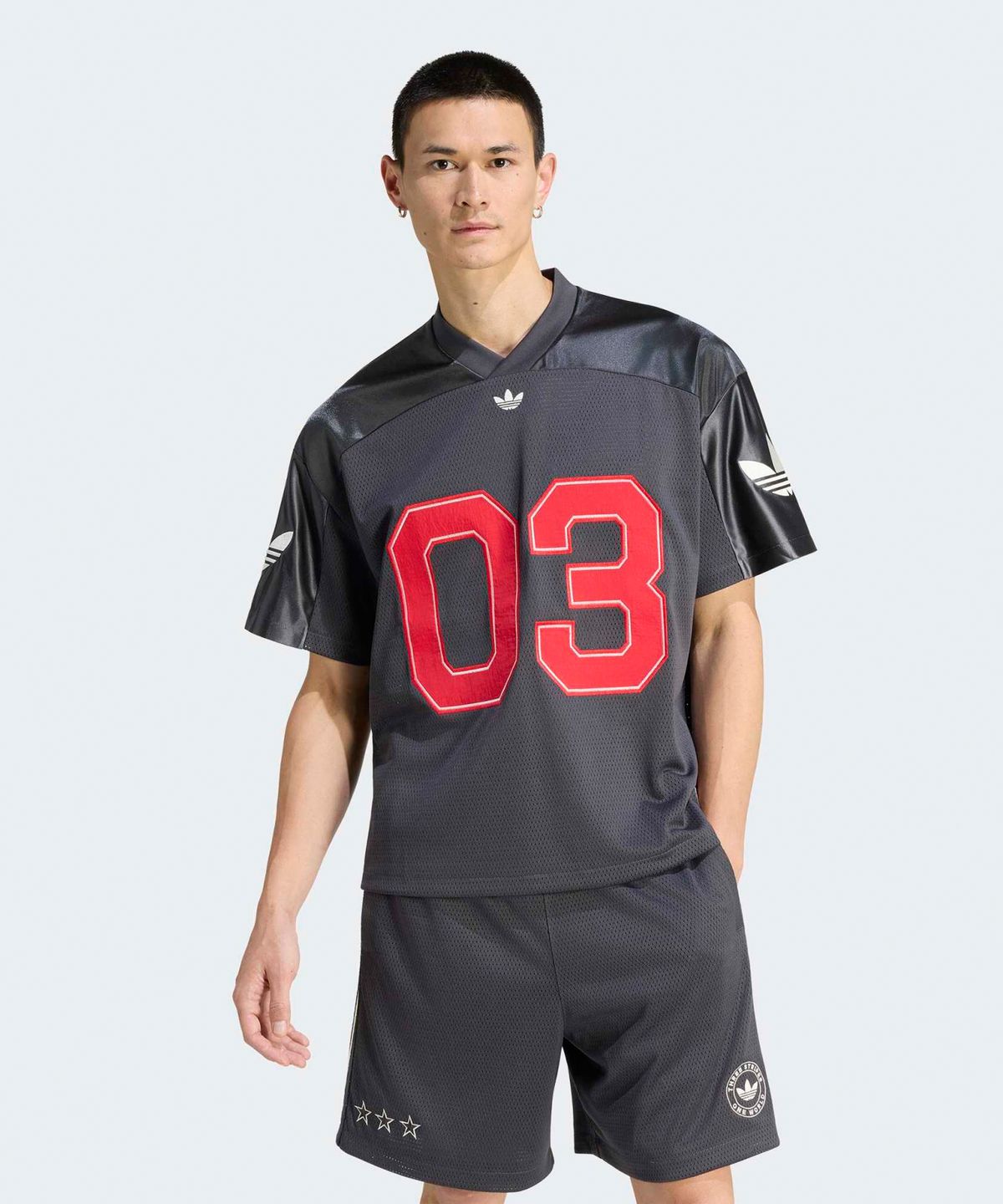 아디다스(ADIDAS) 오리지널스 축구 저지 - 블랙 / KU9215