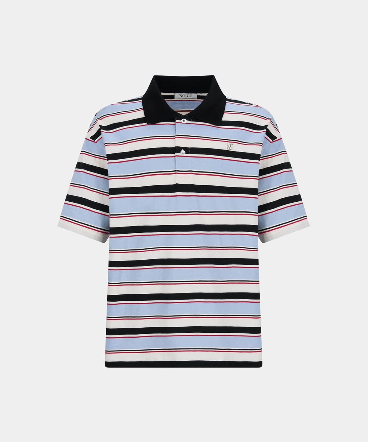 노이스(NOICE) M LOGO STRIPED POLO SHIRT - LIGHT BLUE