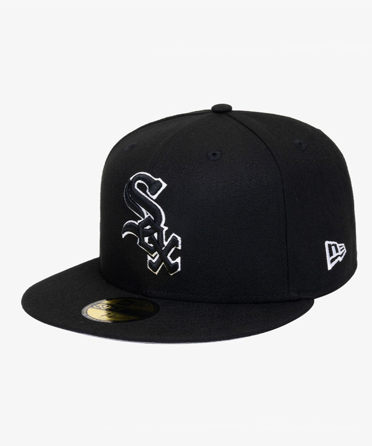 뉴에라(NEW ERA) MLB 시카고 화이트삭스 베이직 아웃라인 피티드캡 블랙
