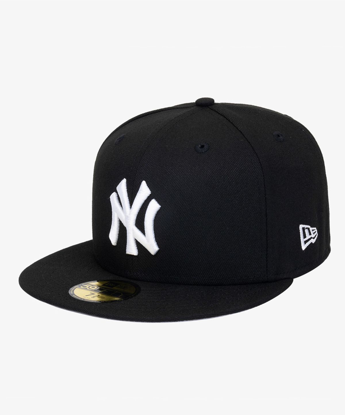 뉴에라(NEW ERA) MLB 뉴욕 양키스 베이직 피티드캡 블랙/화이트