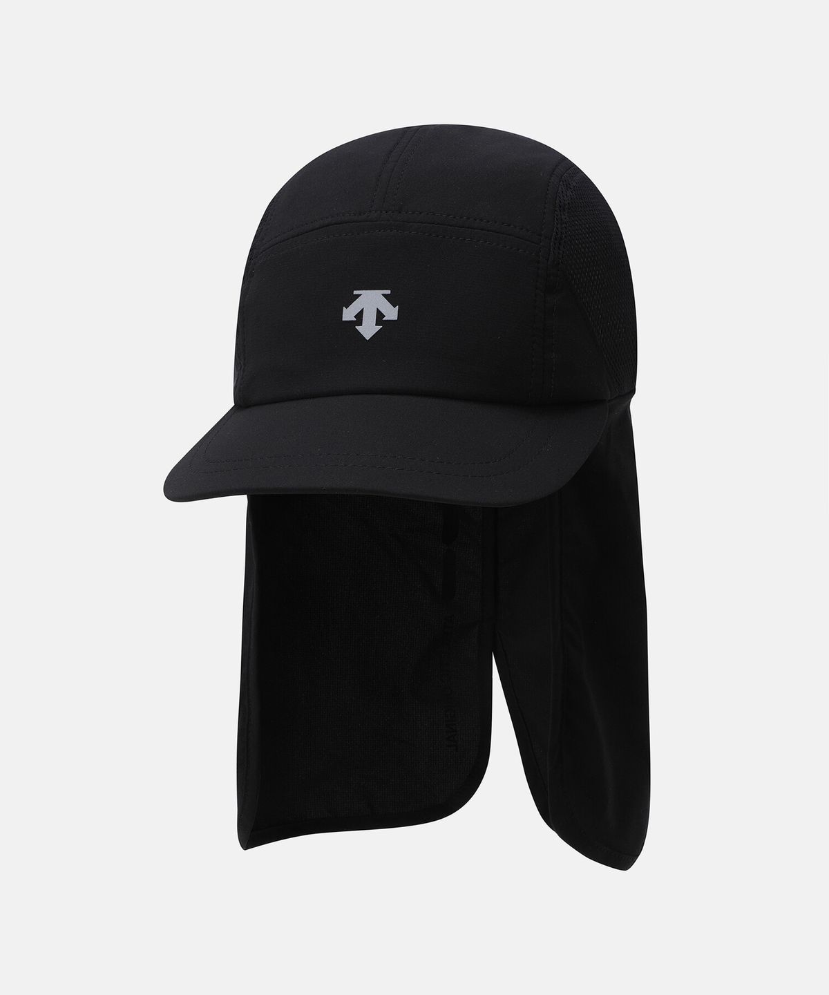 데상트(DESCENTE) 러닝 일체형 차양캡 블랙 SR123RCP30