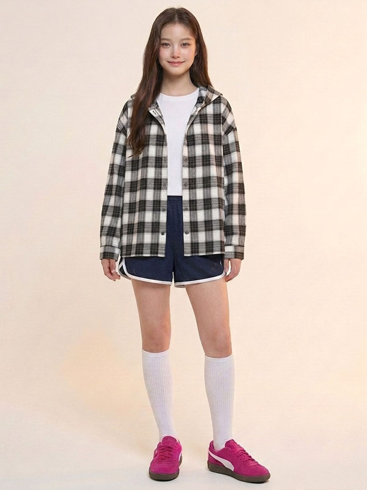 행텐 틴즈(HANGTEN TEENS) 틴즈 여아 돌핀 하프 팬츠_277(14570-137-404-41)